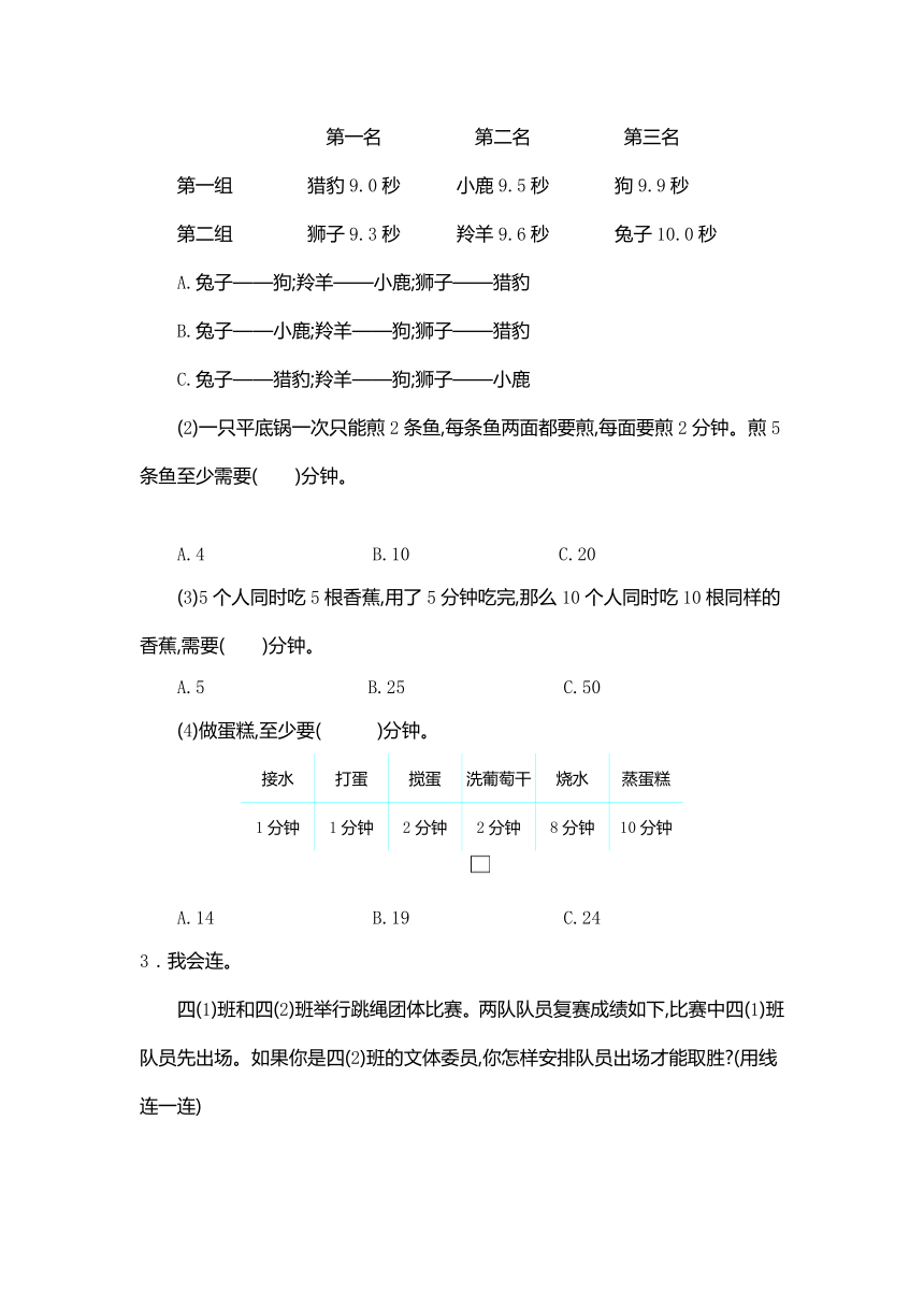 小学数学人教版四年级上册8 数学广角—优化测试卷（含答案）