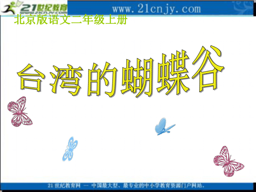 二年级语文上册课件 台湾的蝴蝶谷 2（北京版）