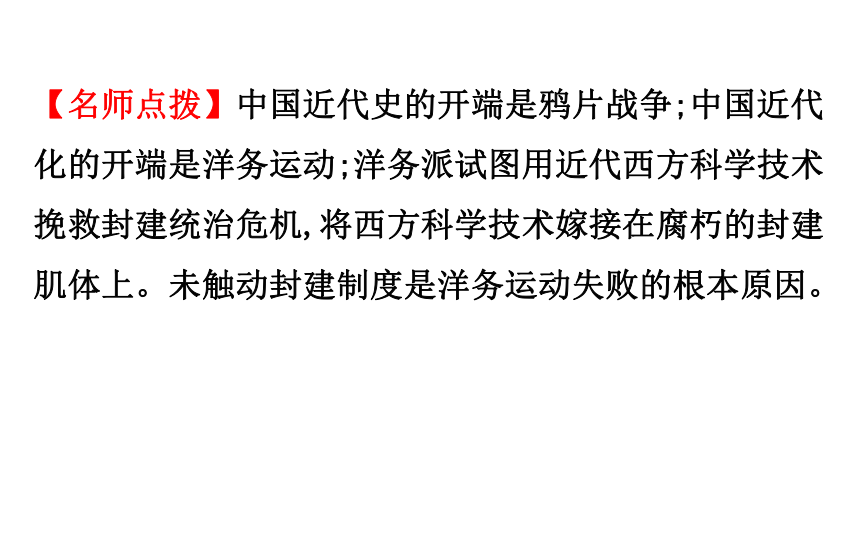 2018届人教版历史中考一轮复习课件：第八单元 近代化的探索