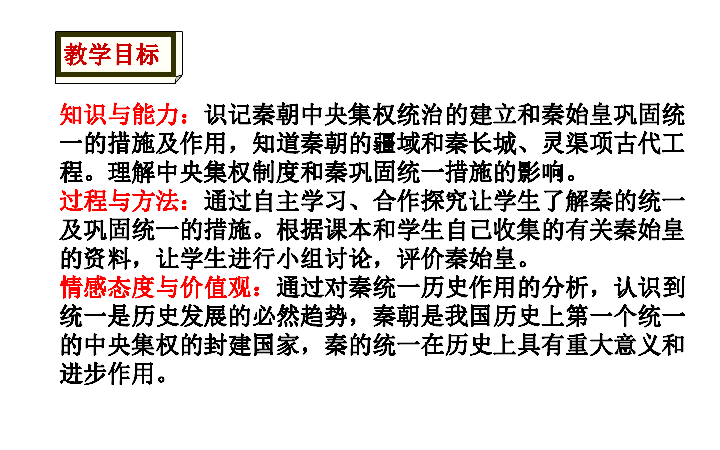 统编版七年级历史上册第9课  秦统一中国（22张ppt）