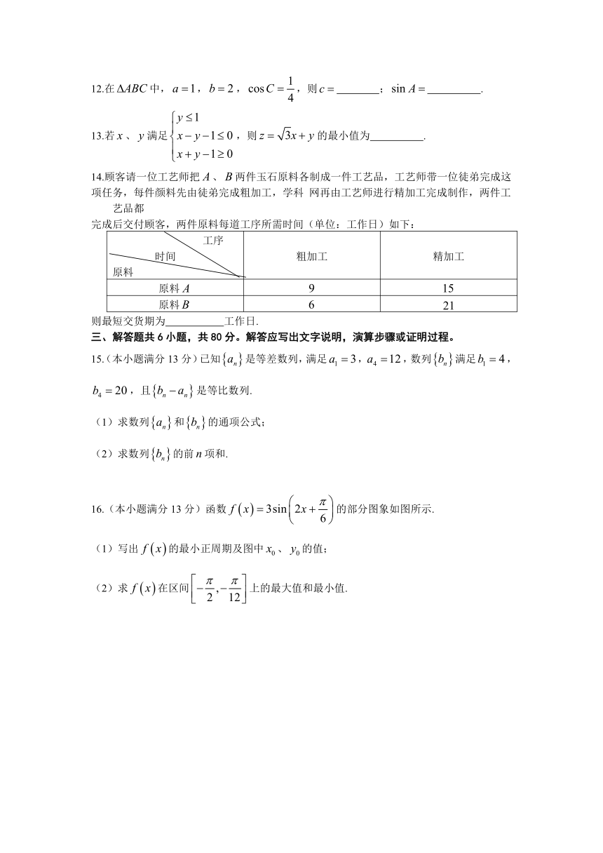 2014年高考真题——数学文（北京卷）Word版含答案