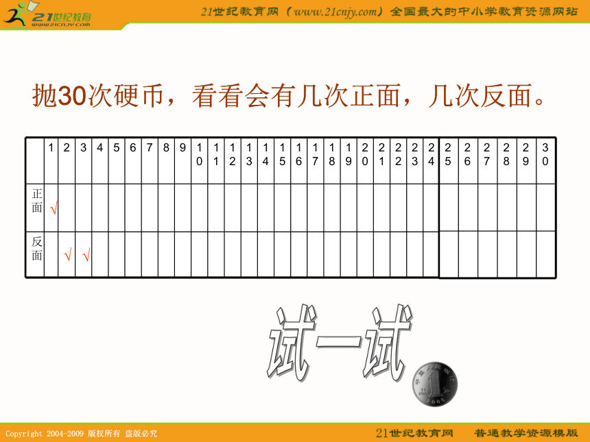 四年级数学下册课件 可能性 4（北京版）