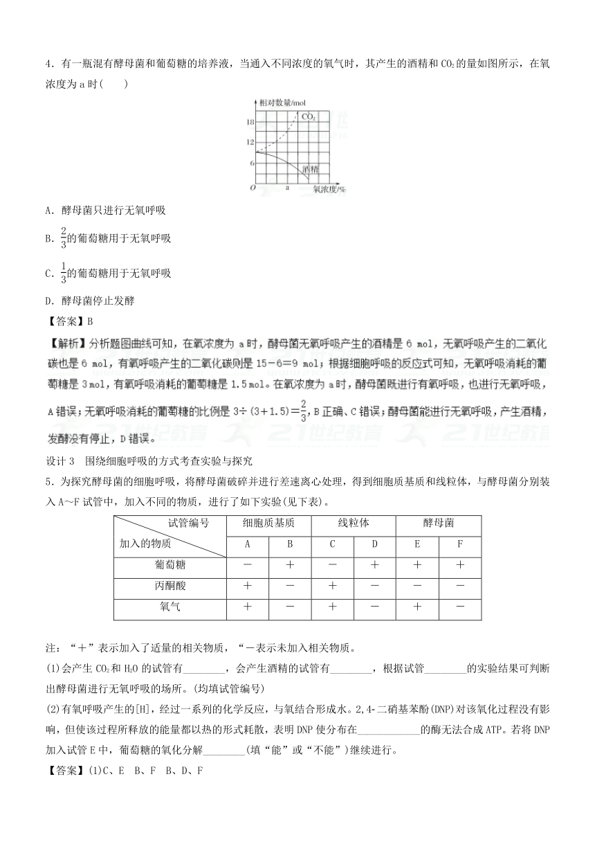 2018高考生物二轮专题复习之核心考点之提分冲刺专题04+细胞呼吸与光合作用之核心考点