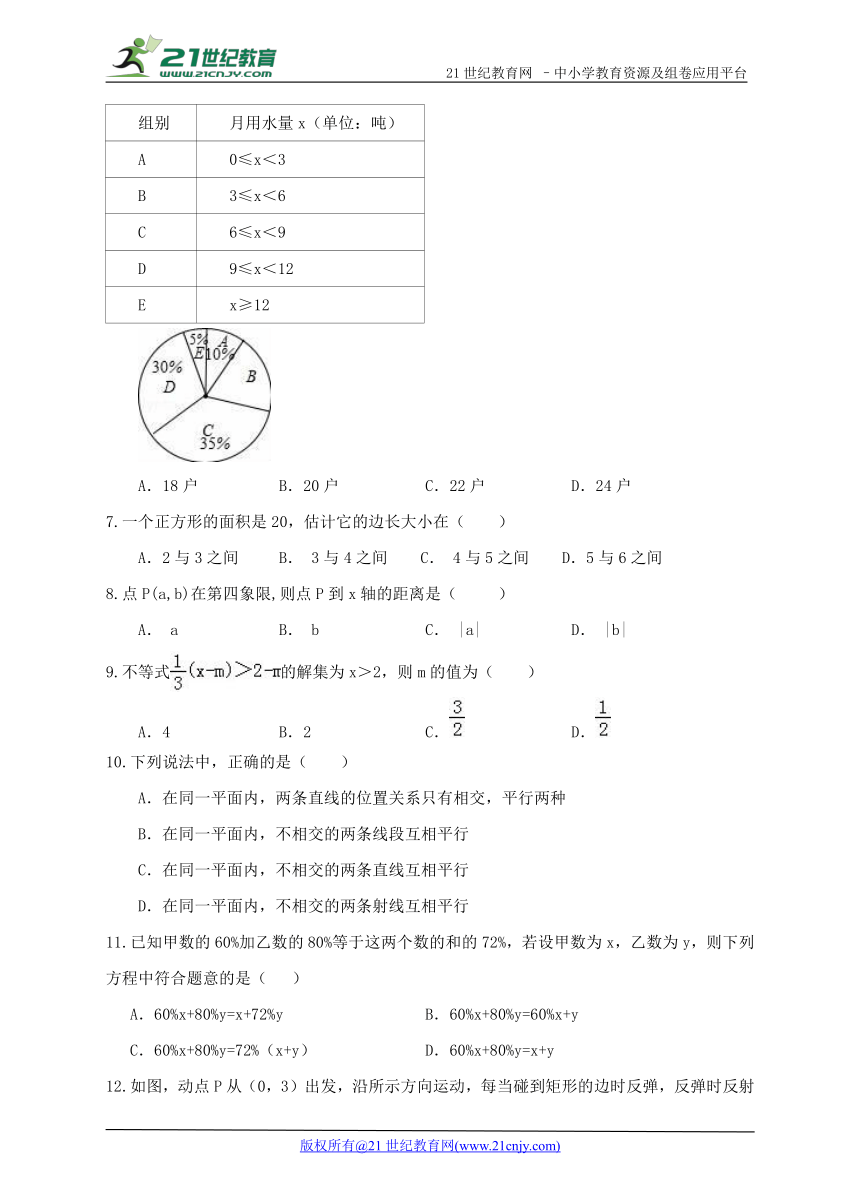 人教版2017-2018学年度下学期七年级数学期末模拟试题3（含解析）