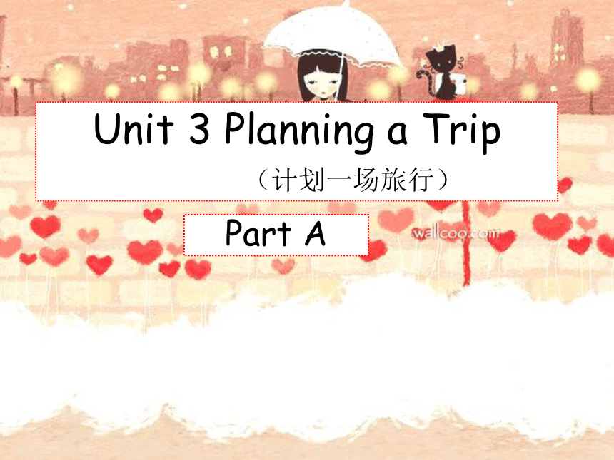 Unit 3 Planning a trip PA 课件
