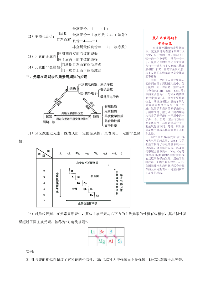 高一化学人教版创新作业1.2 元素周期律（含答案与解析）