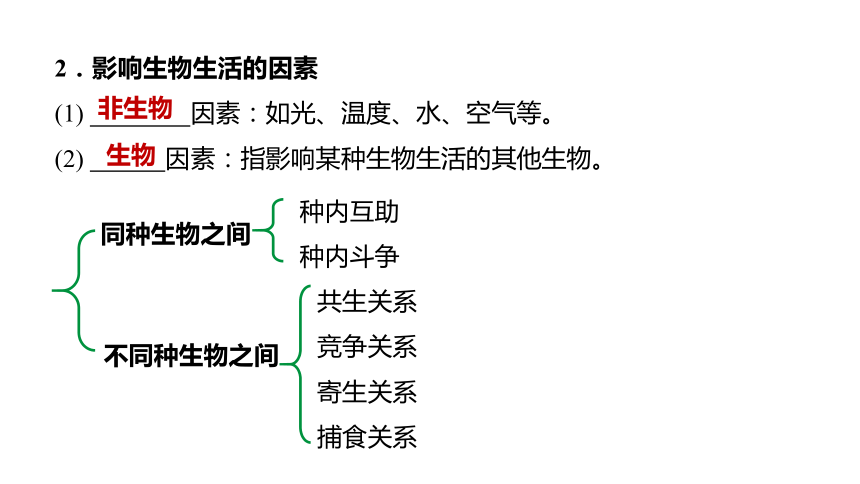 备战2022中考生物一轮复习第一讲认识生物了解生物圈课件共101张ppt