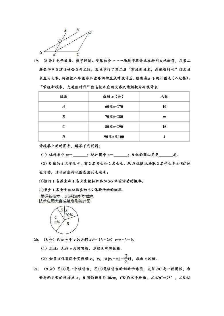 2019-2020学年湖北省鄂州一中九年级下学期开学数学试卷 （解析版）
