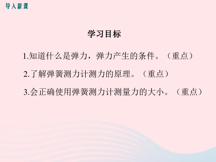 八年级物理全册第六章第三节弹力与弹簧测力计课件（新版）沪科版(23张PPT)