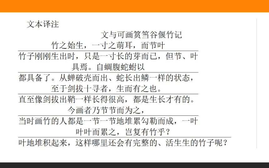 人教版选修 《中国古代诗歌散文欣赏》5.4文与可画筼筜谷偃竹记