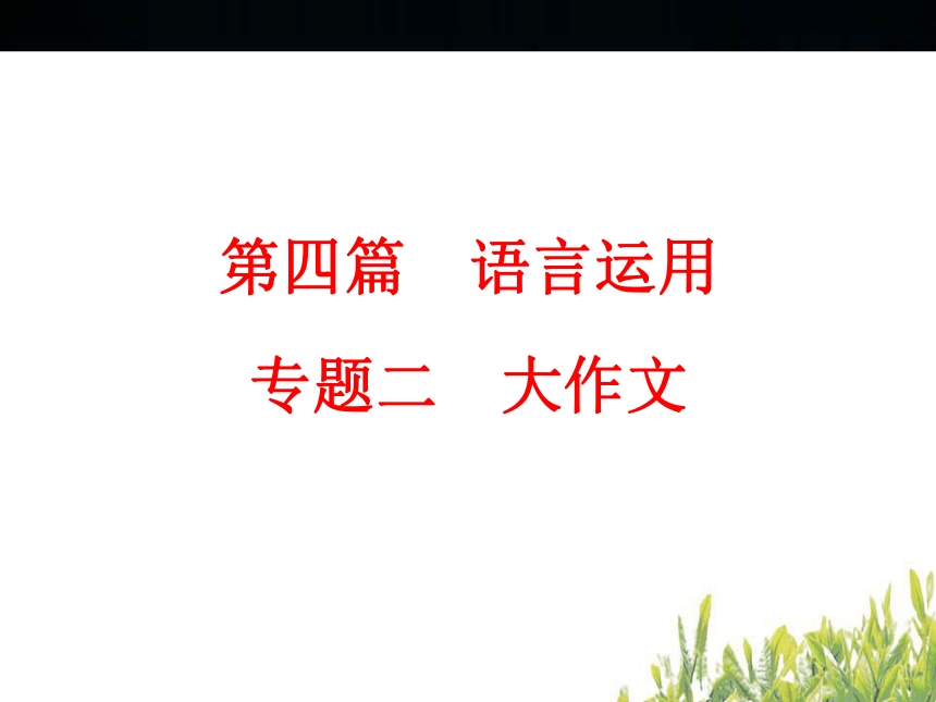 2018年浙江中考复习语文 专题 大作文课件