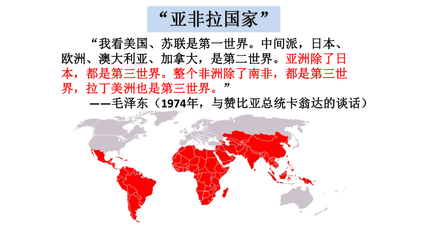 人教部编版九年级历史下册第五单元第19课亚非拉国家的新发展课件26张