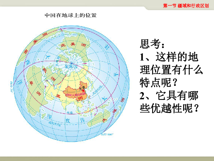 中图版七上地理  2.1 疆域和行政区划 课件（19张PPT）