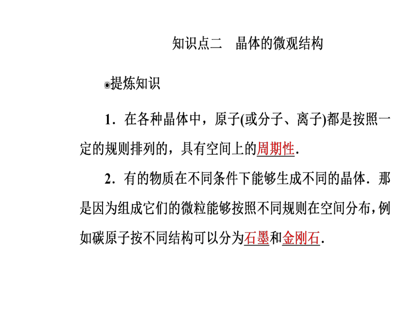 人教版物理选修3-3 同步教学课件：第9章 固体、液体和物态变化 1固体（42张PPT）