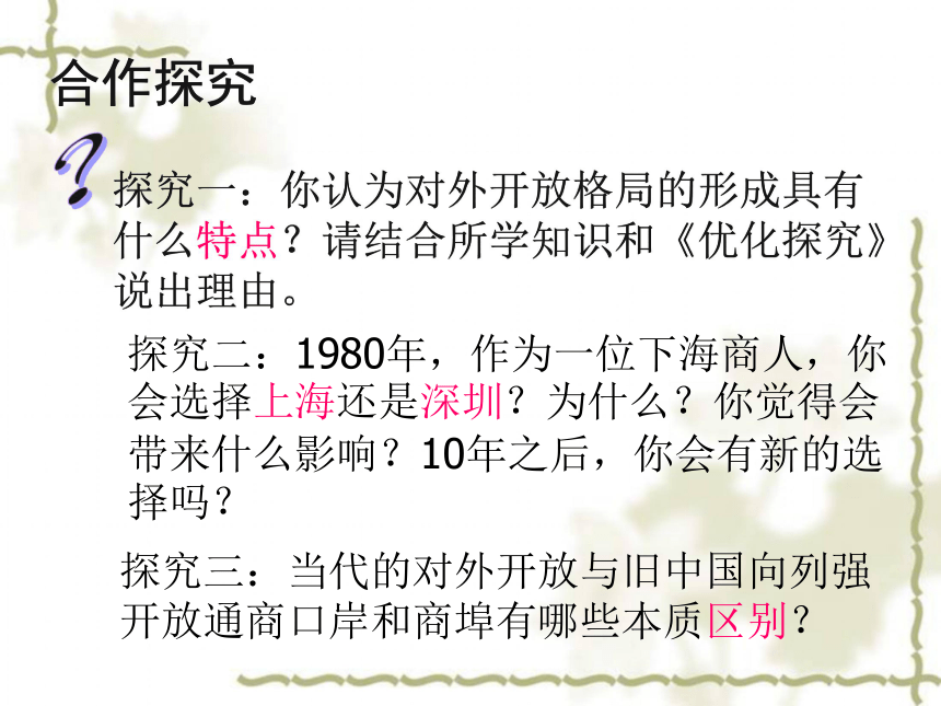 湖南省长沙市周南中学（人教版）高一历史必修二课件：第13课  对外开放格局的初步形成 (共11张PPT)