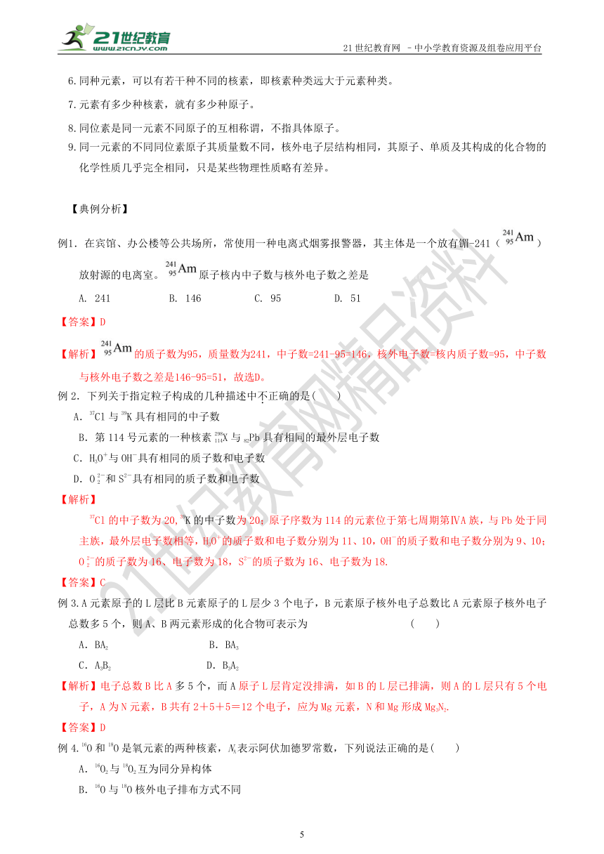 考点15 原子结构  原子核外电子排布规律  知识要点精讲与挑战真题