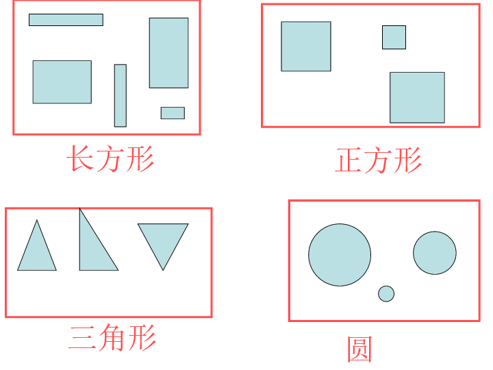 人教新課標一年級數學上冊課件認識平面圖形