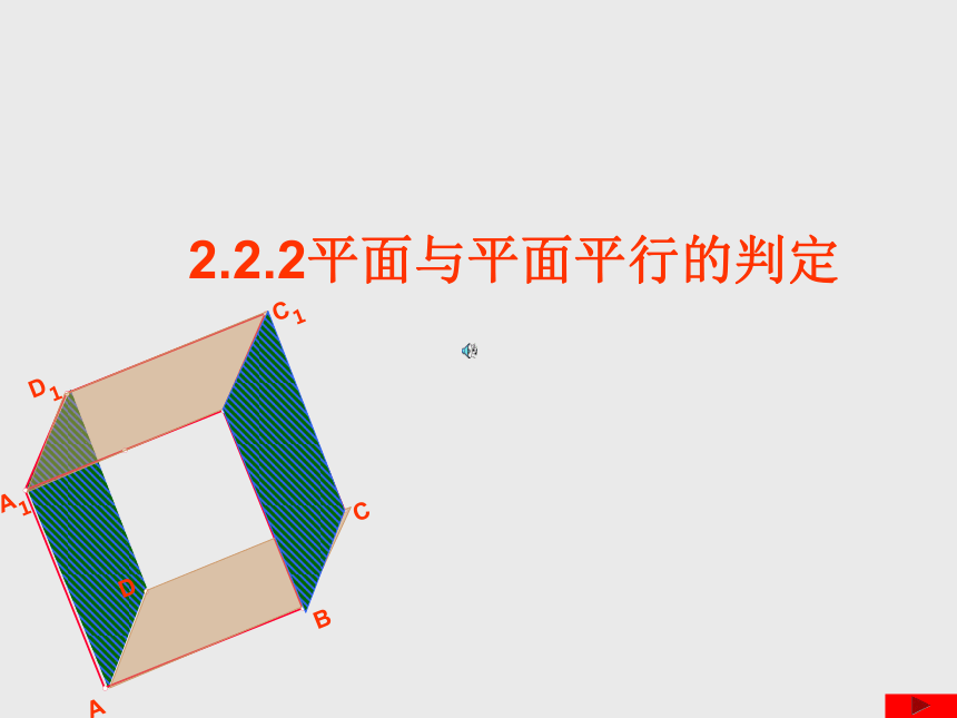 高中数学必修二 2.2.2平面与平面平行的判定 课件 (2)