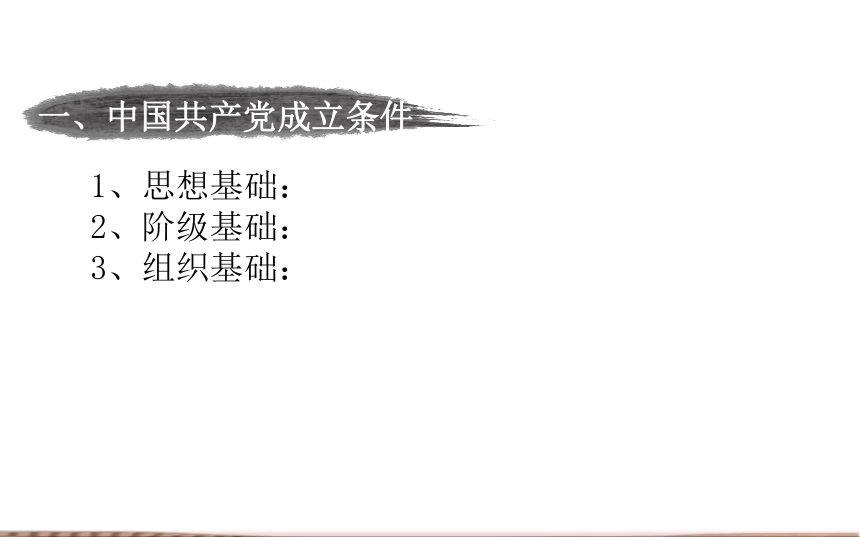 八年级上册历史第14课 中国共产党诞生 课件（19张ppt）