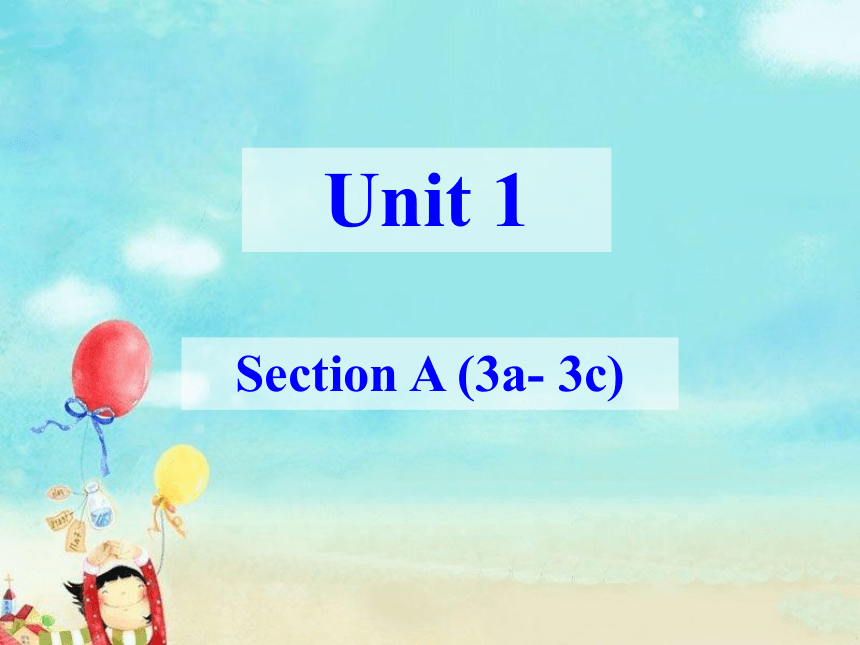 Unit 1 When was he born? Section A (3a- 3c) 课件