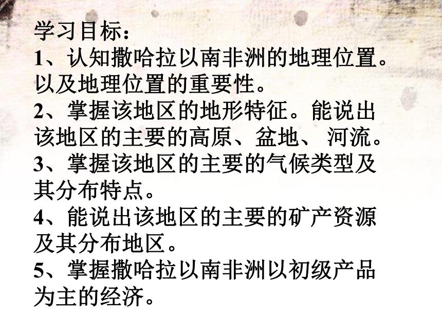 2020-2021学年人教版初中地理七年级下册第八章第三节撒哈拉以南非洲 课件（39张PPT）