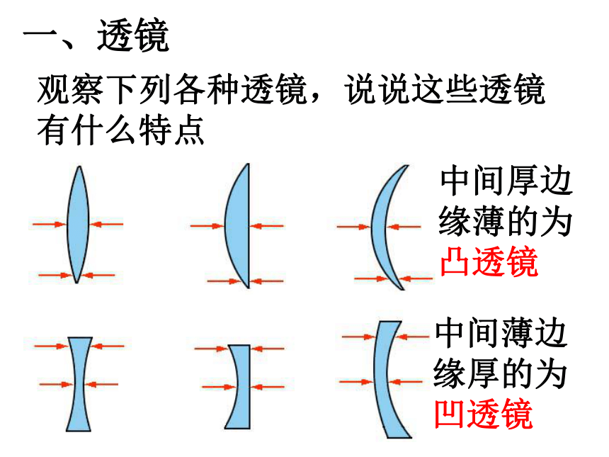 第6节 透镜和视觉（第1课时）