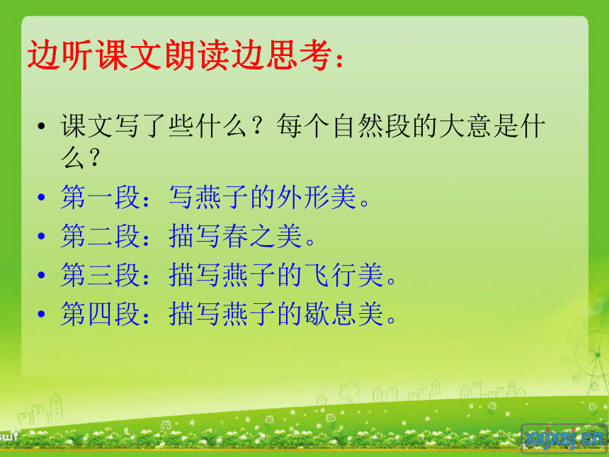 1燕子课堂教学课件4