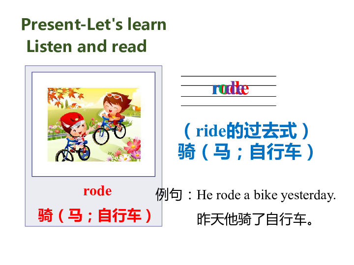Unit 3 Where did you go? PA Let's learn 课件 14张PPT 无音视频