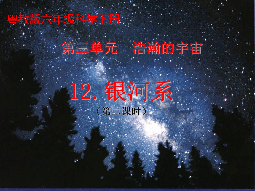 科学六年级下粤教粤科版12银河系课件（28张）