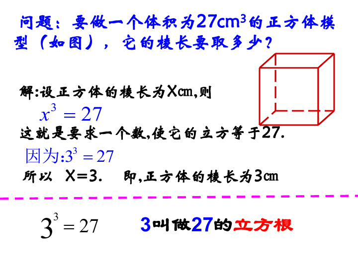 北京课改版八年级上册11.2 立方根 课件（17张PPT）