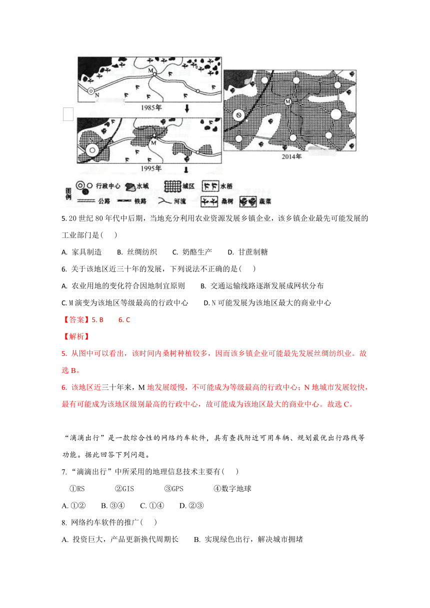 《精解析》山西省运城中学、芮城中学2017-2018学年高二上学期期中联考地理试题（解析版）