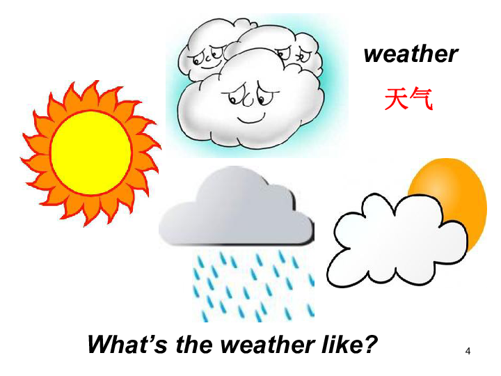 Unit 4 What's the weather like? 第一课时课件(共21张PPT)