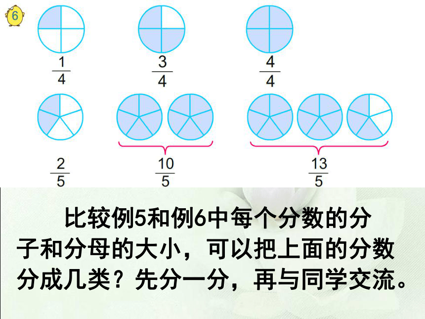 数学五年级下人教版4.1 真分数和假分数课件（14张）