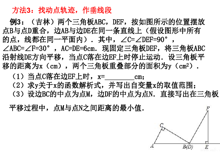 浙教版九年级数学下册专题复习——最值问题课件（共14张PPT）