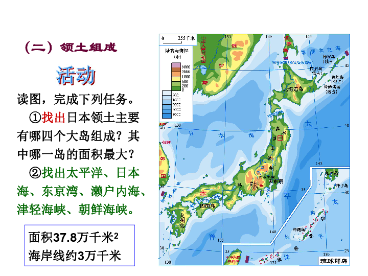 湘教版七年级下册第八章第一节日本课件共36张ppt