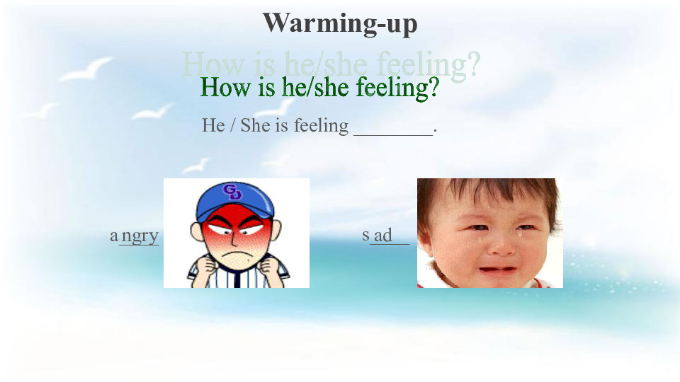 Unit  5  Feeling excited Topic 1 You look excited Section A 课件+嵌入音频（19张PPT）