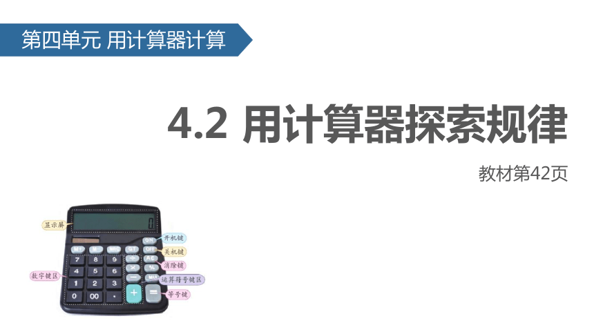 数学四年级下苏教版4.2 用计算器探索规律课件 (共20张)