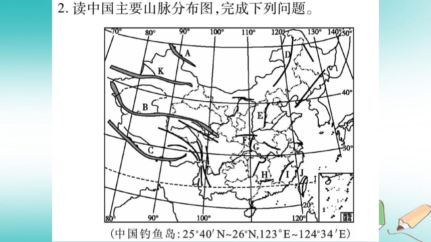 2018年八年级地理上册读图题综合训练课件（新版）商务星球版