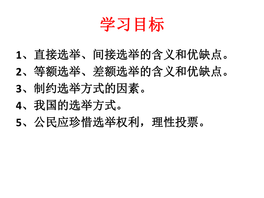 高一必修2政治生活2.1 民主选举投出理性一票（共32张PPT）