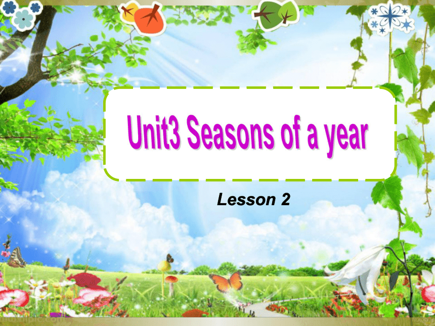 Unit 3  Seasons of a year Lesson 2课件（共30张PPT）