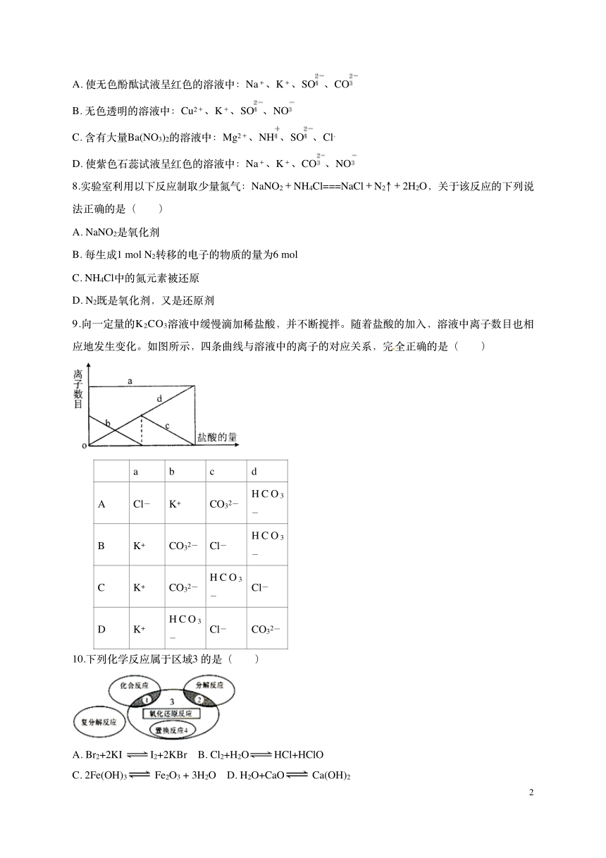 福建省福州市第十中学2017-2018学年高一下学期第一次月考化学试题+PDF版含答案