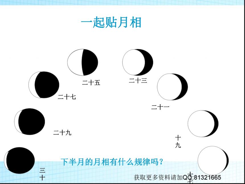 科学四年级下粤教粤科版4.31月相变化课件（24张）