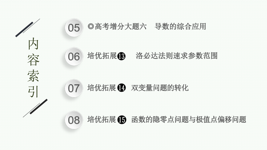 2023届高考二轮总复习课件（适用于老高考旧教材） 数学（文）专题六 函数与导数(共333张PPT)