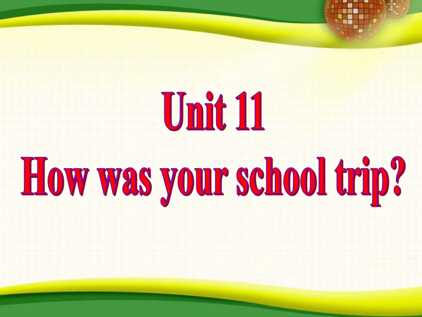 人教新课标七年级英语下册Unit 11 How Was Your School Trip? Section B (3a-Self Check ...