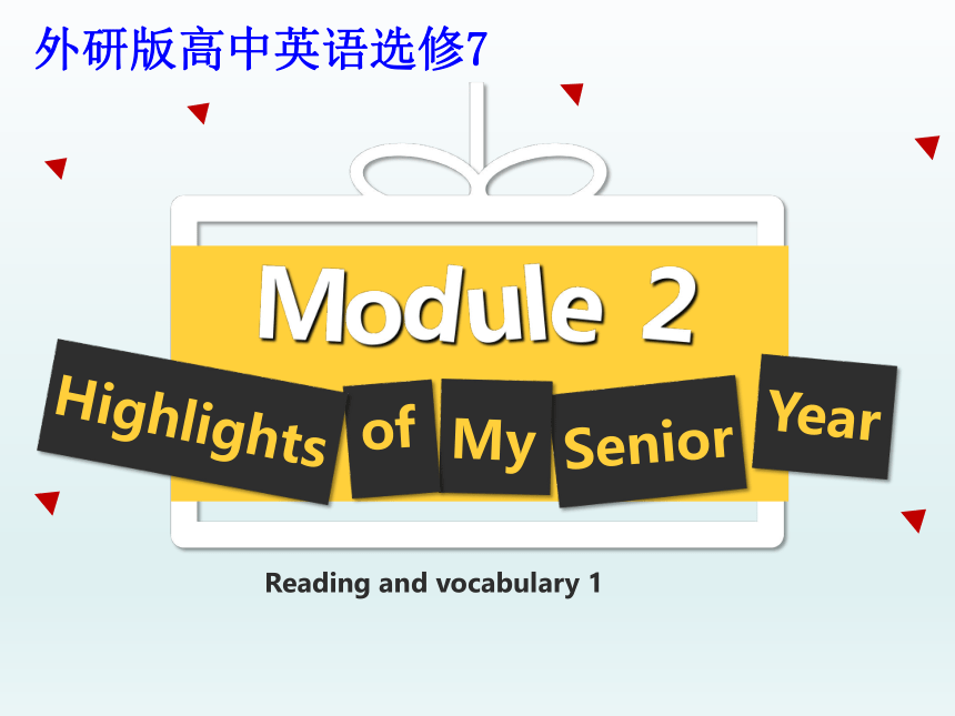  7module 2 highlights of my senior year reading and vocabulary 