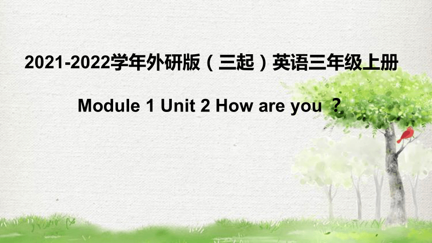 Module 1 Unit 2 How Are You？ 课件(共22张PPT)-21世纪教育网