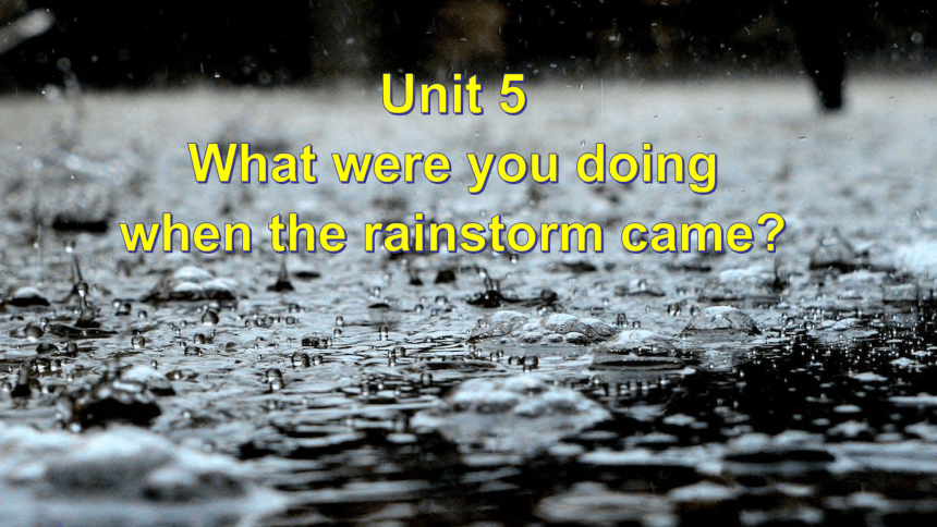 Unit 5 What Were You Doing When The Rainstorm Came? Section A (3a-3c)课件 ...