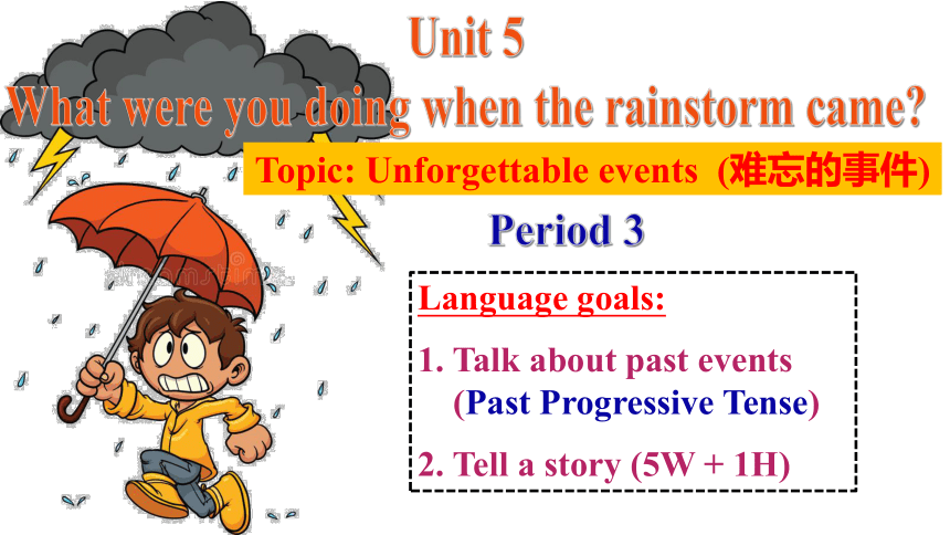 【大单元整合】Unit 5 What Were You Doing When The Rainstorm Came Section B 1a ...