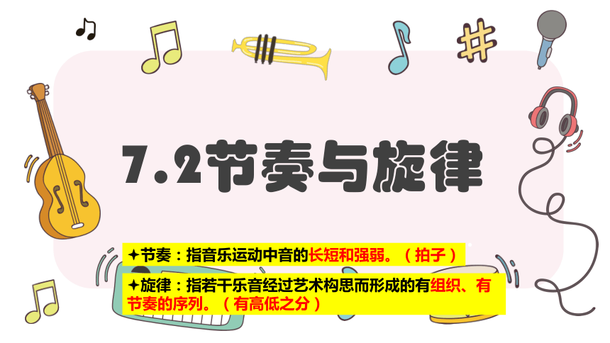 7.2 节奏与旋律 课件（22张幻灯片）-21世纪教育网