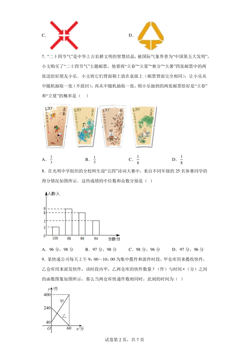 2023年湖南省长沙市集团联考中考二模数学试卷（含解析）